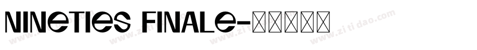 nineties finale字体转换